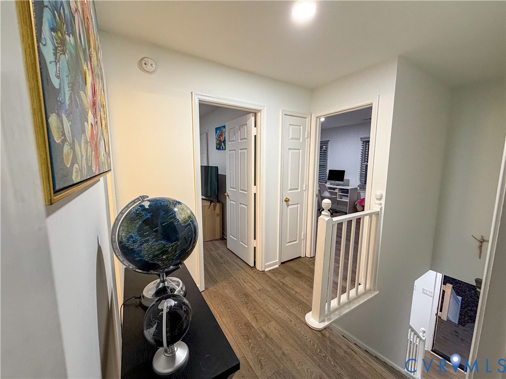 13727 Nashua Terrace Midlothian, VA 23112 - Photo 16 of 33 a view of entryway with wooden floor