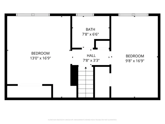 a black and white photo of a floor plan