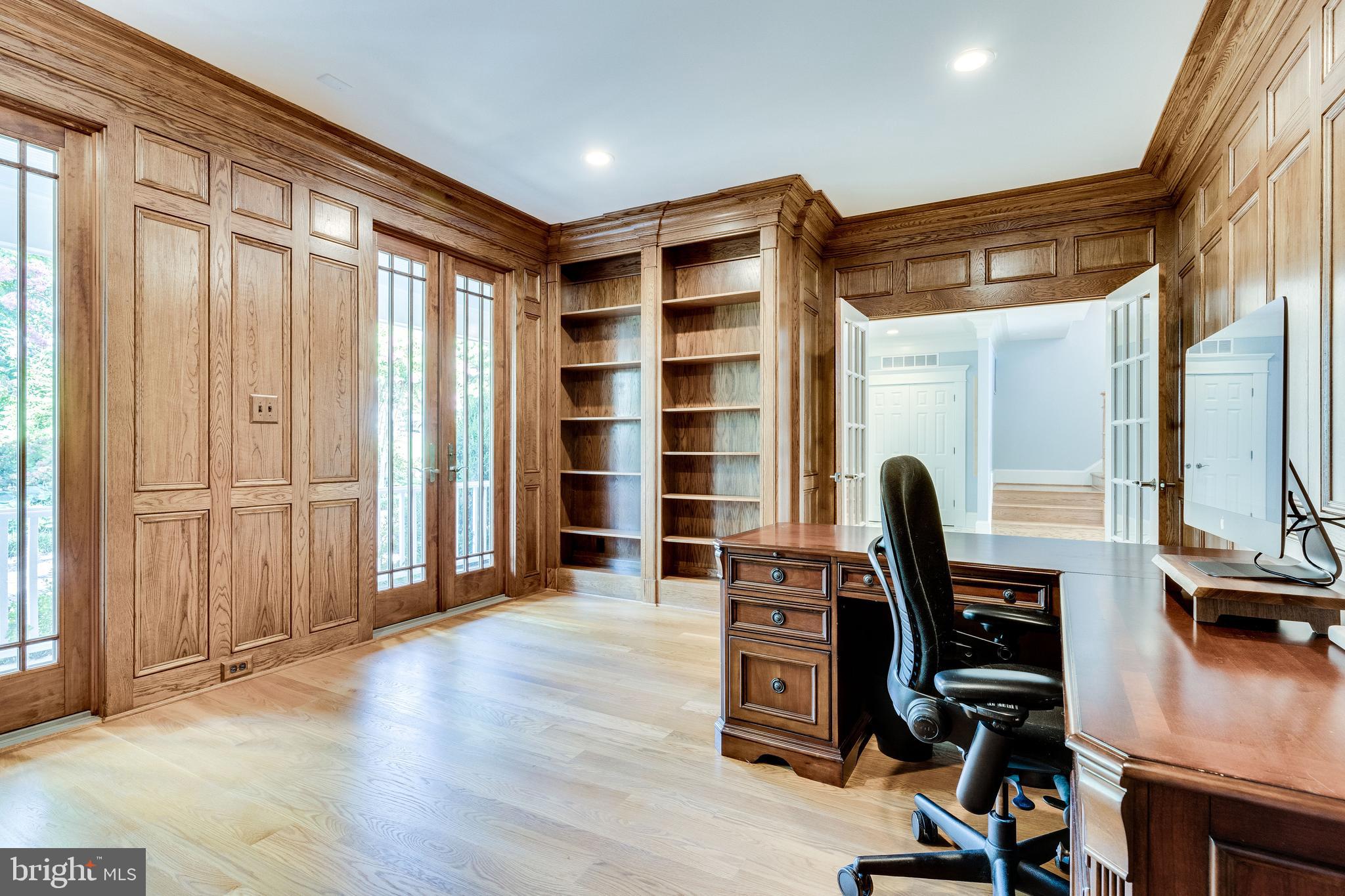 7801 Southdown Road Alexandria, VA 22308 - Photo 8 of 46 Office doors open to front porch