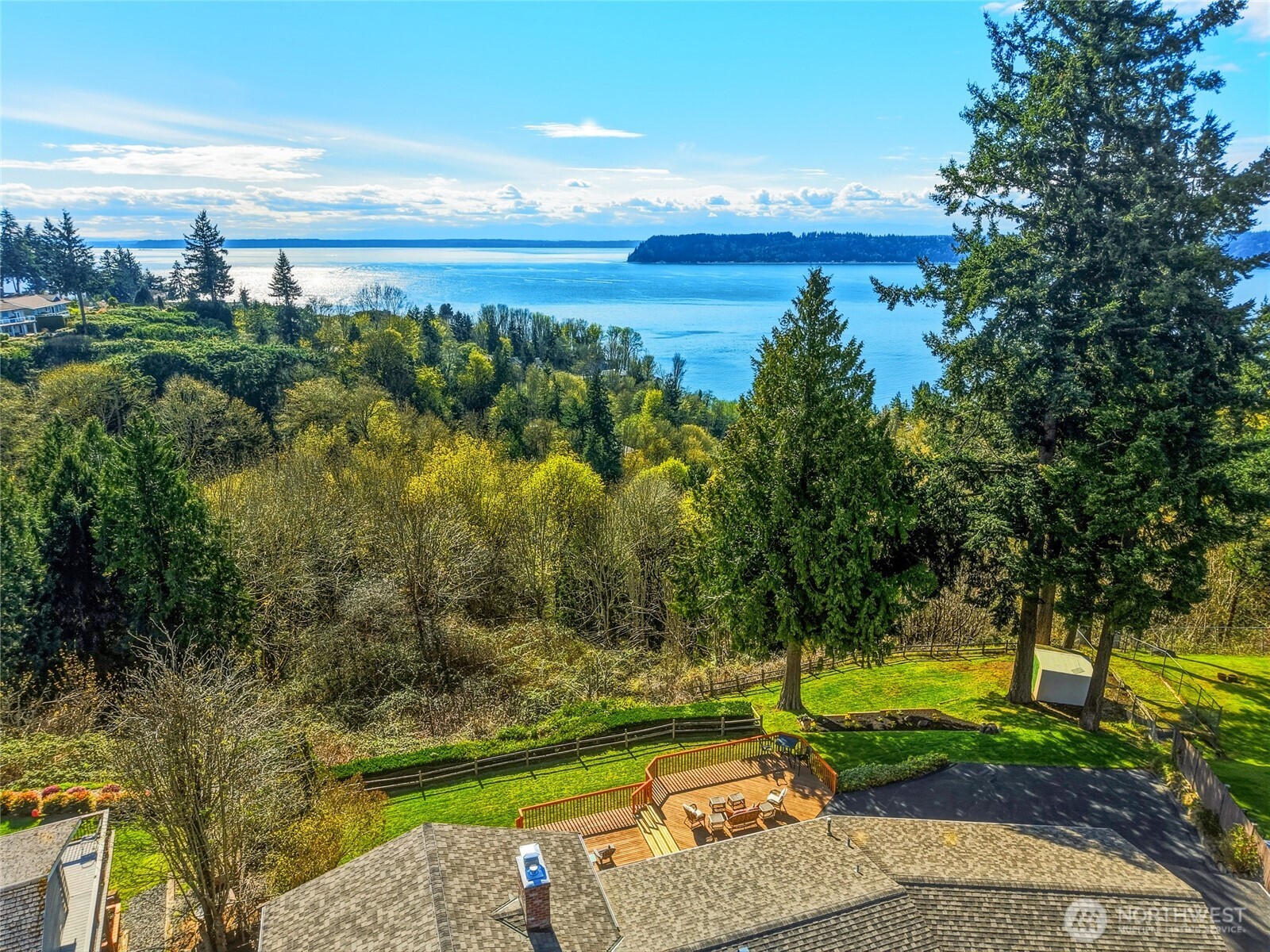 8910 56th Place West Mukilteo, WA 98275 - Photo 40 of 40 a view of a lake with a big yard