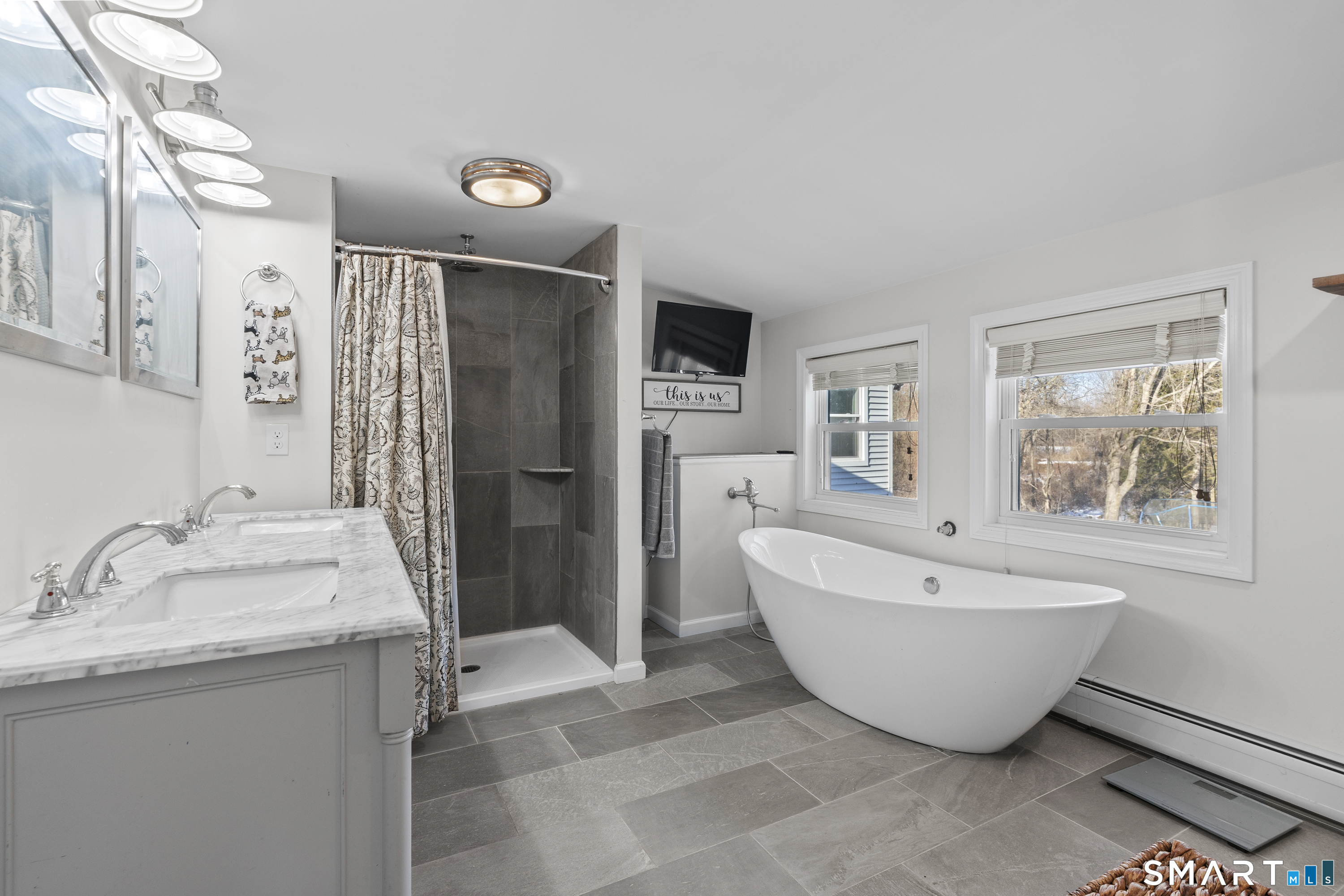 420 Halladay Avenue West Suffield, CT 06078 - Photo 20 of 32 Primary spacious bath with both a soaking tub and a walk in shower.