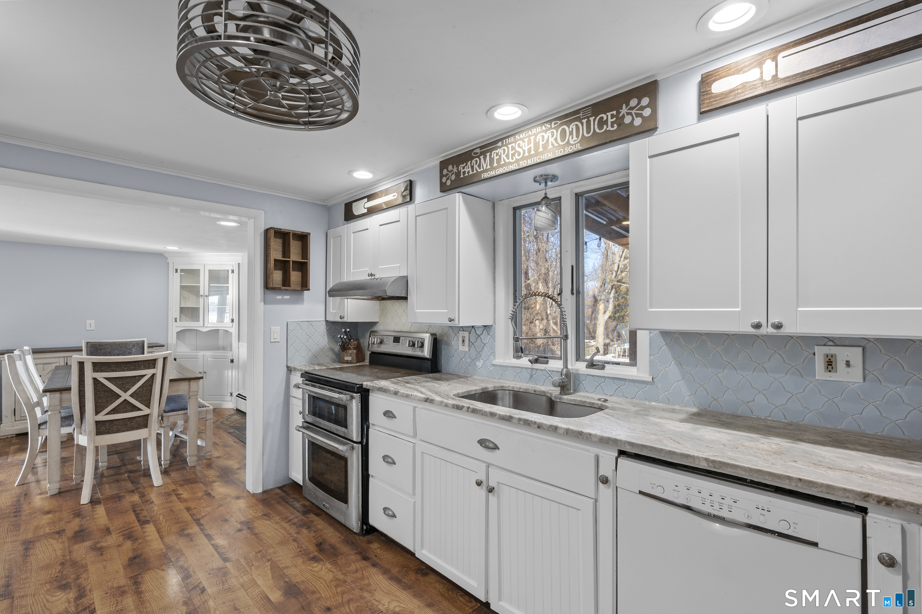 420 Halladay Avenue West Suffield, CT 06078 - Photo 6 of 32 Updated eat in kitchen with granite and stainless appliances.