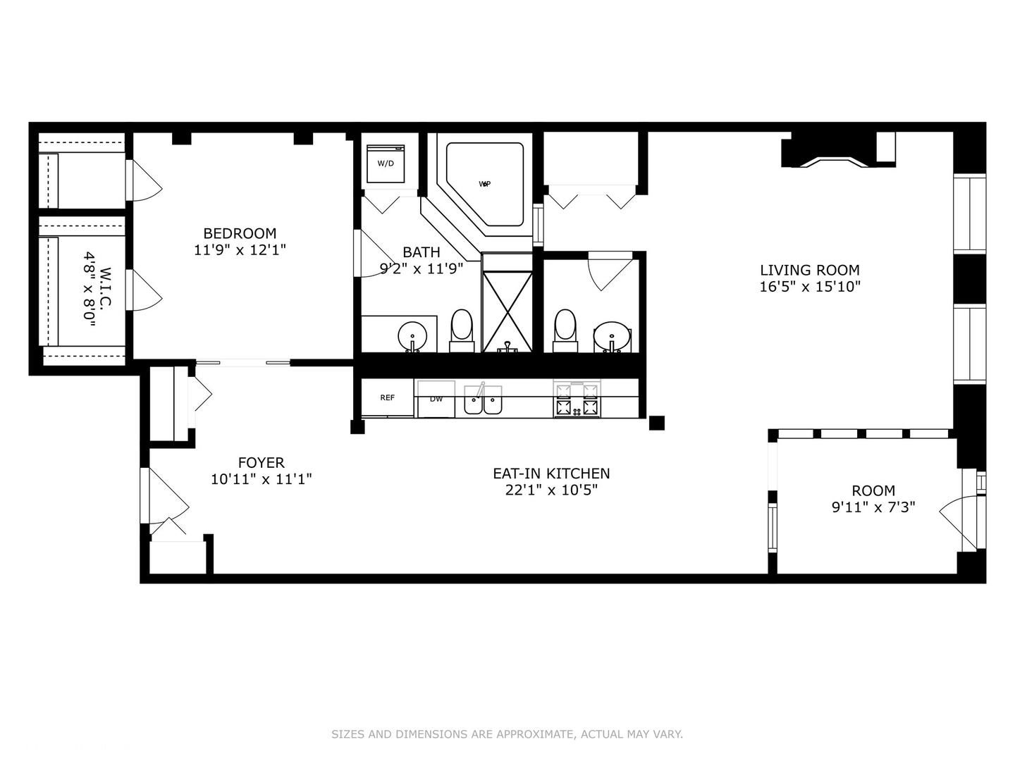 616 West Fulton Street, Unit 609 Chicago, IL 60661 - Photo 17 of 23 a picture of a floor plan
