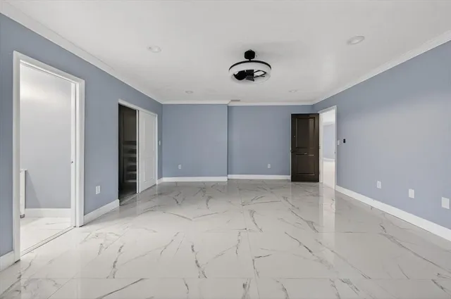 a view of an empty room