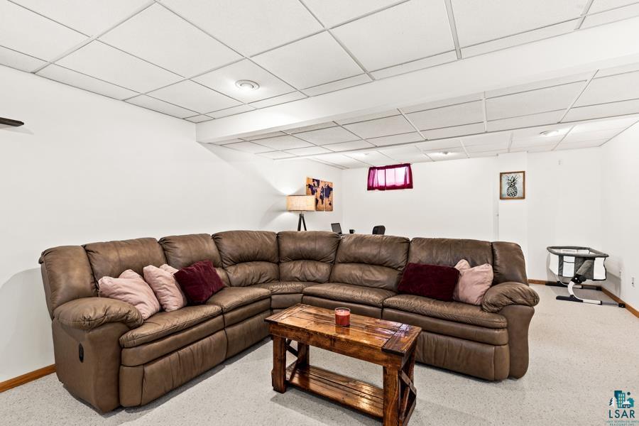 2020 East 11th Street Superior, WI 54880 - Photo 20 of 30 Living room with a paneled ceiling and baseboards