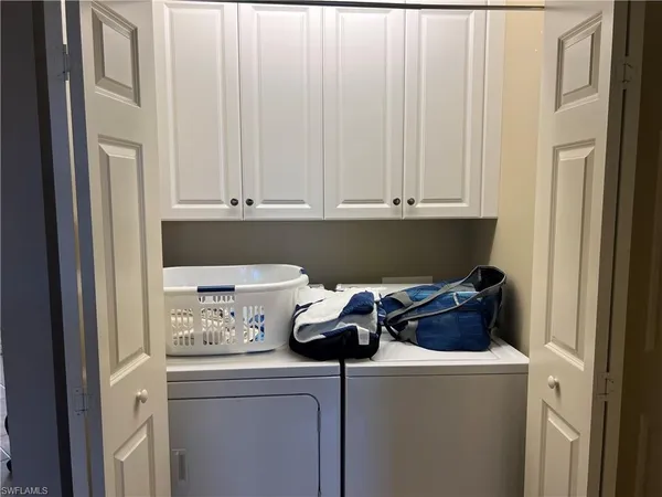 a view of kitchen cabinets