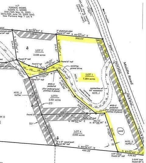 Lot 1 Middlegate Lane New Portland, ME 04961 - Photo 9 of 16 Lot 1 Plot Plan