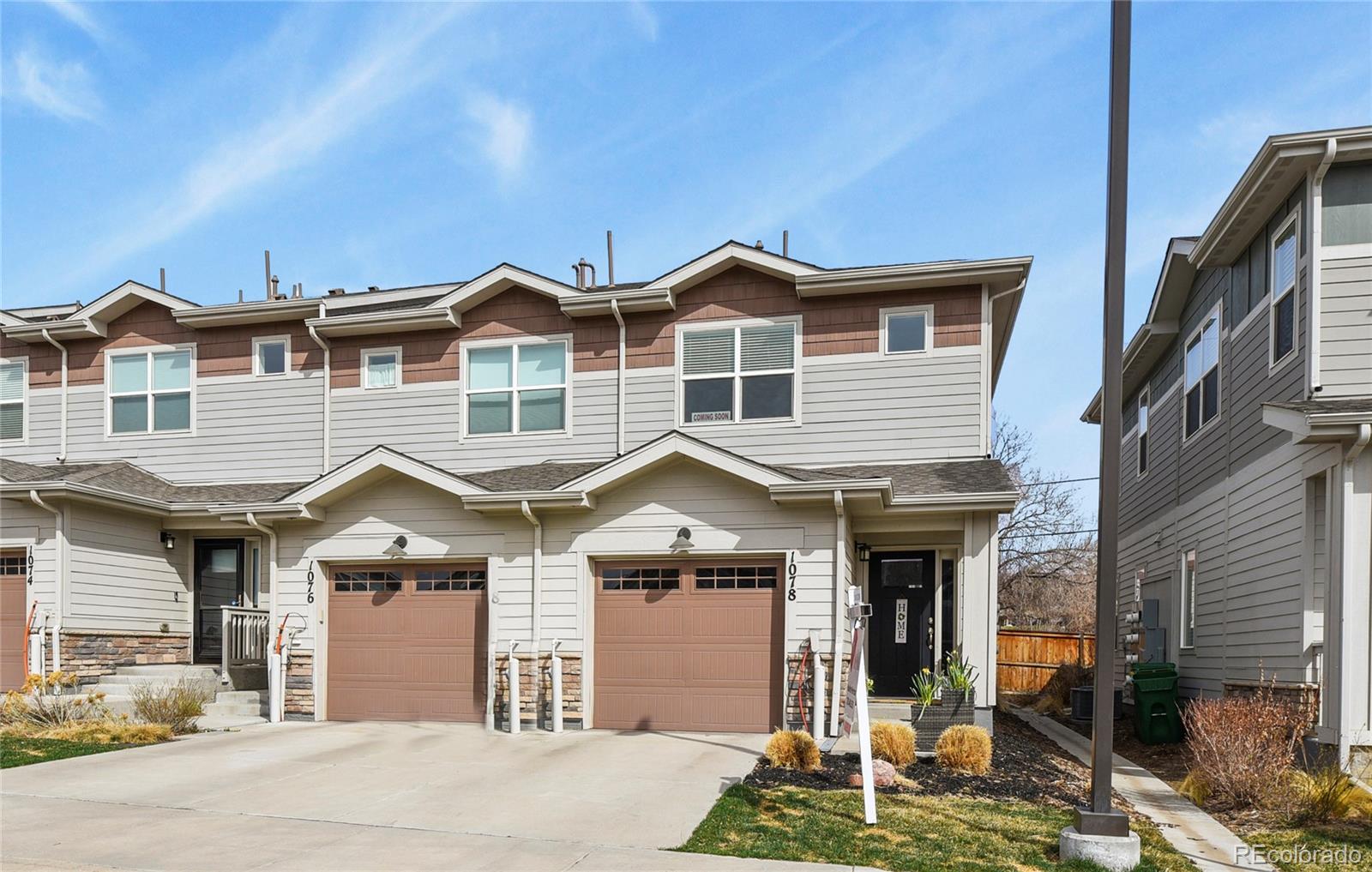 a front view of a house with a porch