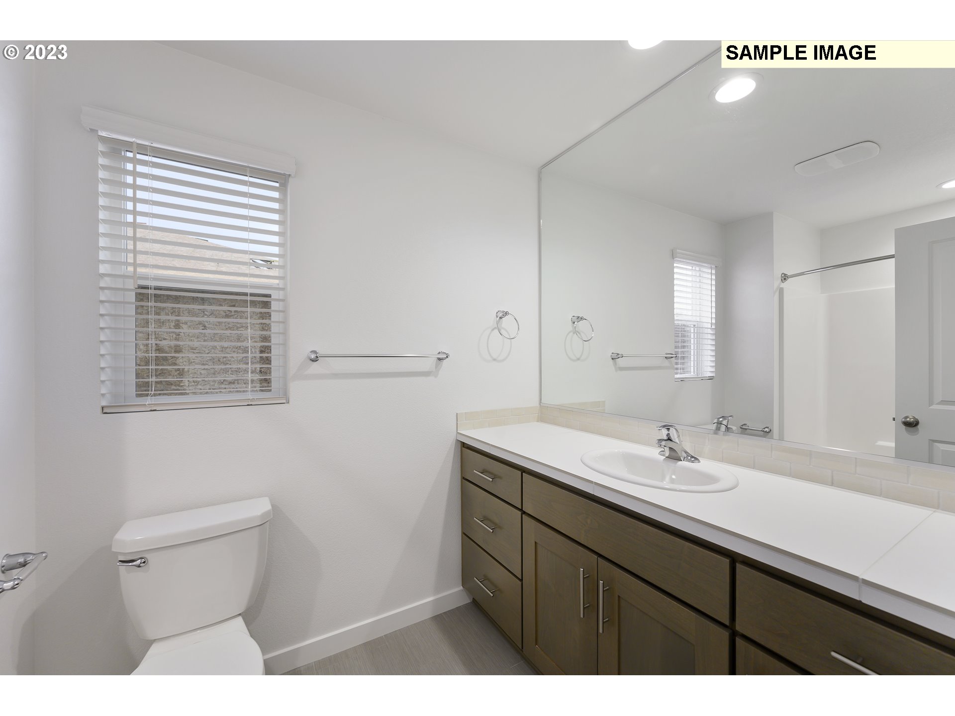 219 North 89th Loop, Unit 82 Ridgefield, WA 98642 - Photo 13 of 32 a bathroom with a sink a toilet and a mirror