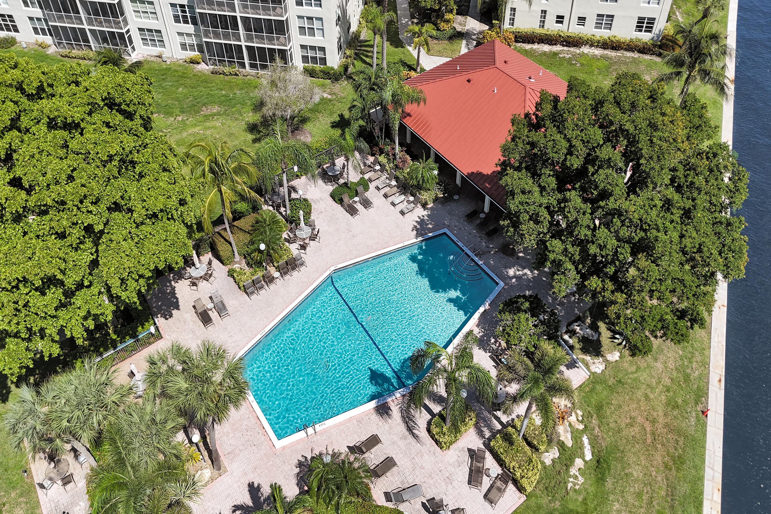 3145 Northeast 48th Court, Unit 215 Lighthouse Point, FL 33064 - Photo 40 of 46 3145 Arial Pool