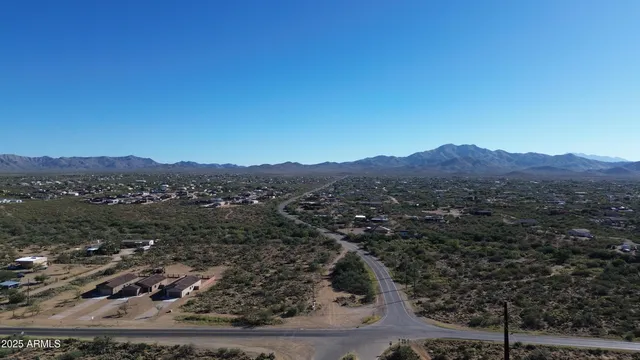a view of city and mountain
