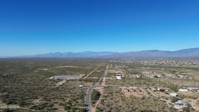 a view of city and mountain
