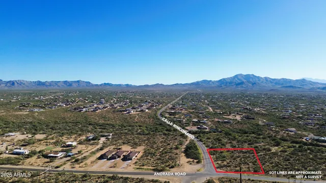an aerial view of residential house and outdoor space