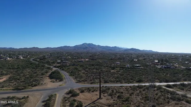 a view of city and mountain