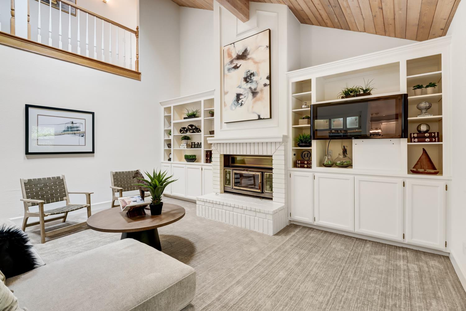 3058 Ridgeview Drive El Dorado Hills, CA 95762 - Photo 25 of 73 a living room with furniture a fireplace and a table