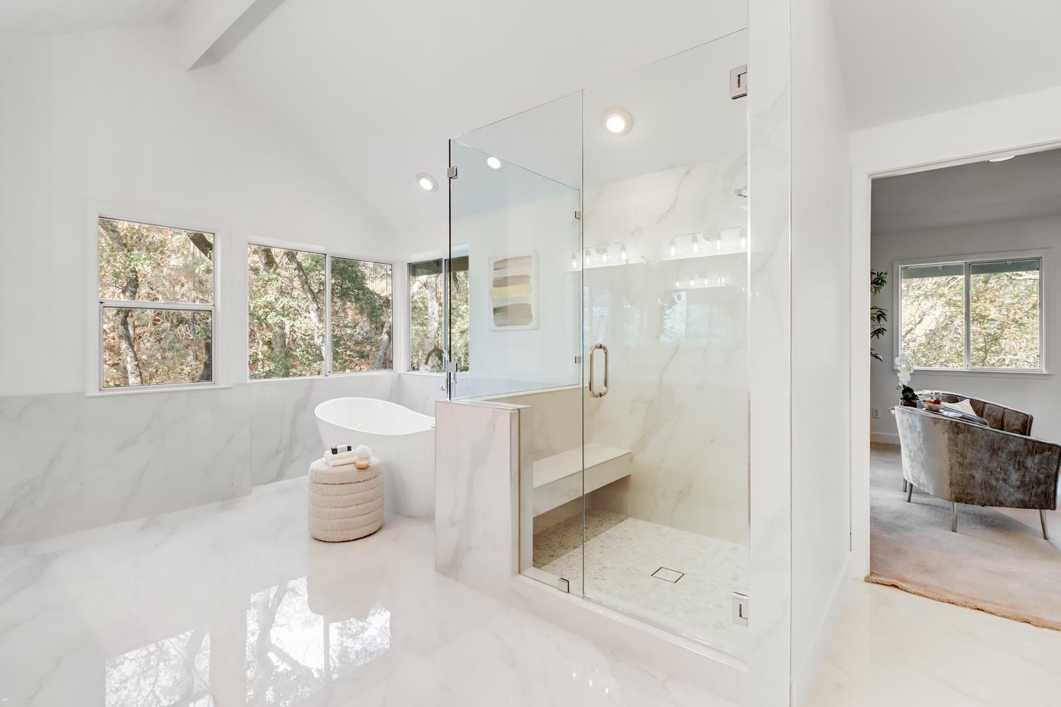 3058 Ridgeview Drive El Dorado Hills, CA 95762 - Photo 50 of 73 a bathroom with a bathtub and a shower