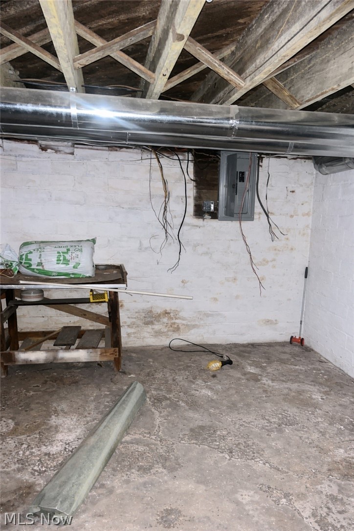 3575 Gridley Road Shaker Heights, OH 44122 - Photo 42 of 47 Unfinished basement featuring electric panel