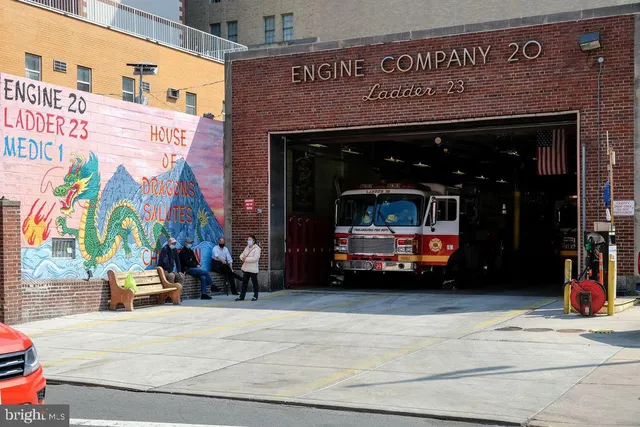 a view of car parked in front of building