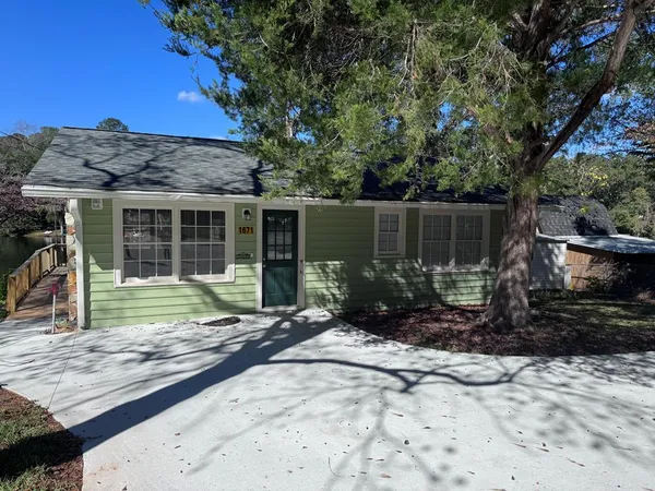 a house view with a outdoor space