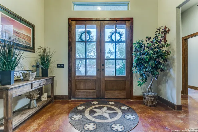 a view of a entryway door of the house