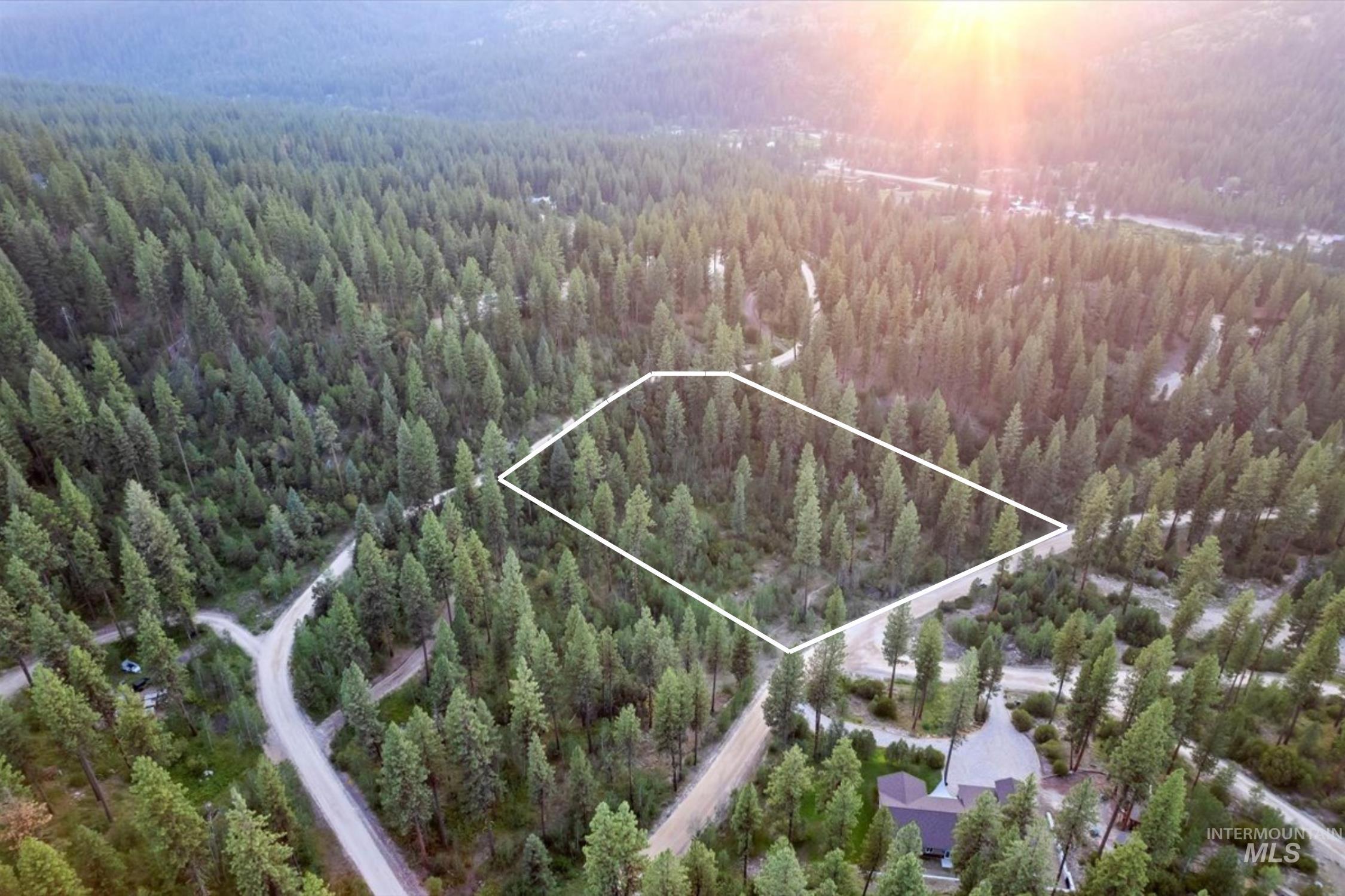 Lot 12 Shaw Gulch Road Boise, ID 83716 - Photo 3 of 23 Aerial overview of property's location with property boundaries highlighted