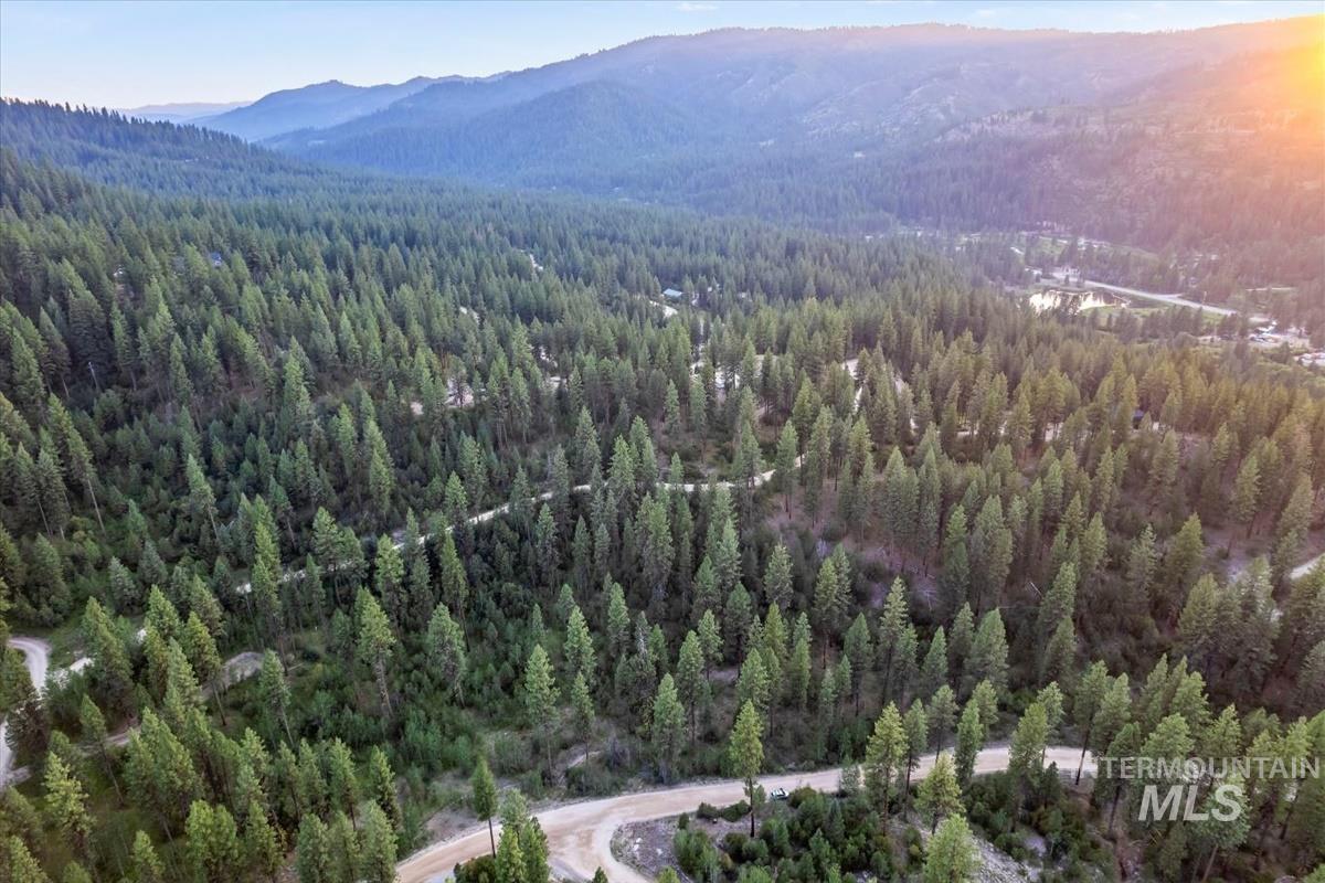 Lot 12 Shaw Gulch Road Boise, ID 83716 - Photo 5 of 23 Bird's eye view of a heavily wooded area and mountains