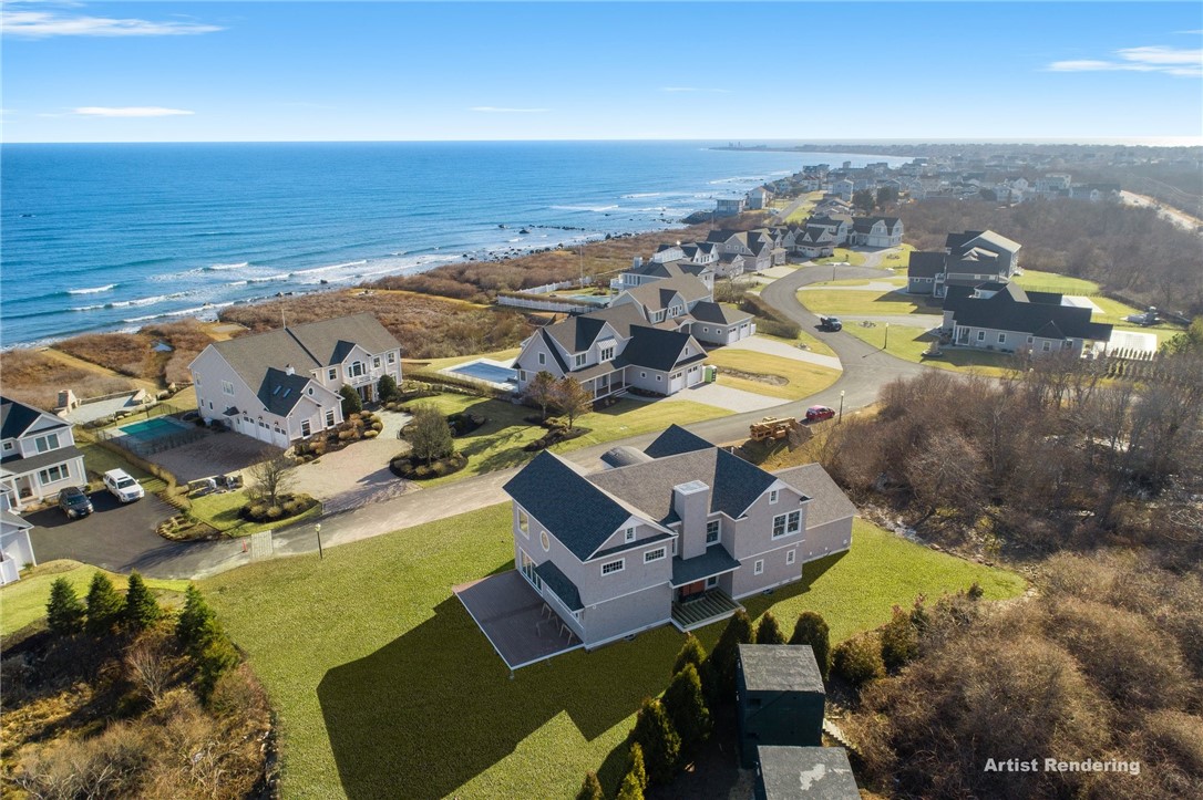 Aerial view! Facing east, overlooking the Atlantic ocean!