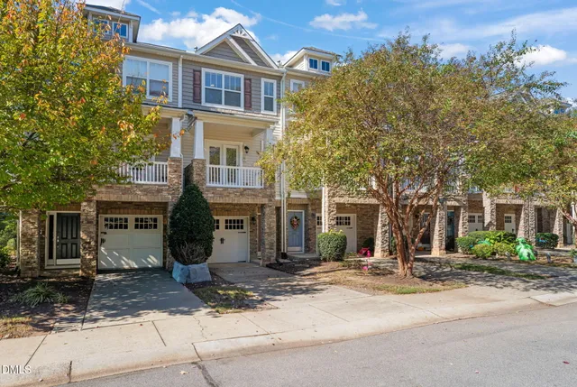 a front view of a building with street view