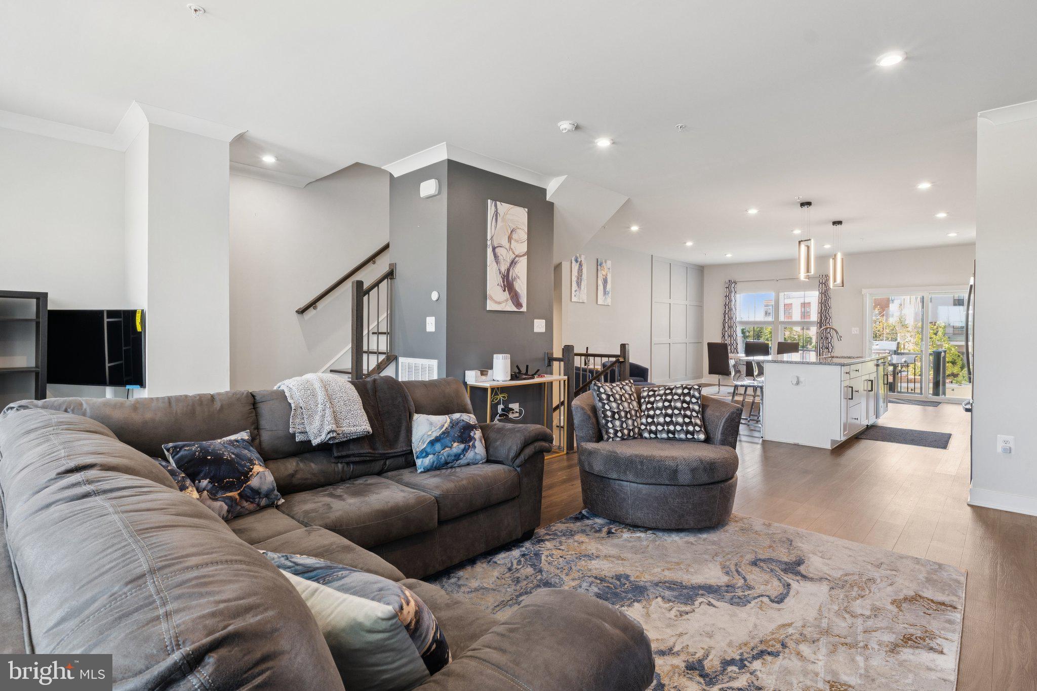 2823 Toles Park Drive Suitland, MD 20746 - Photo 10 of 46 a living room with furniture and kitchen view