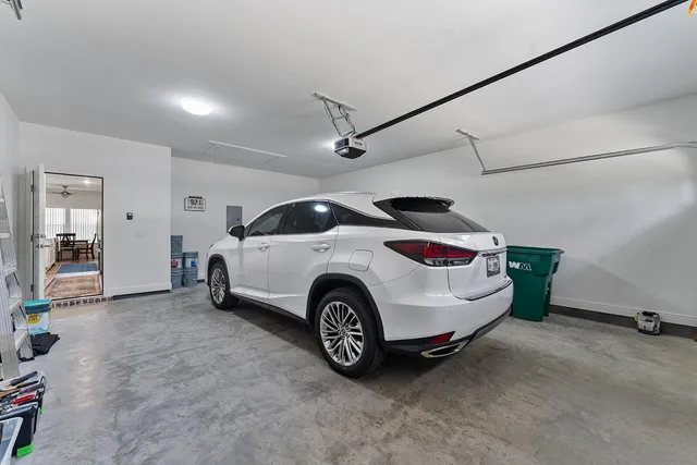 a view of a car garage