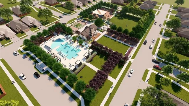 a view of swimming pool with outdoor space