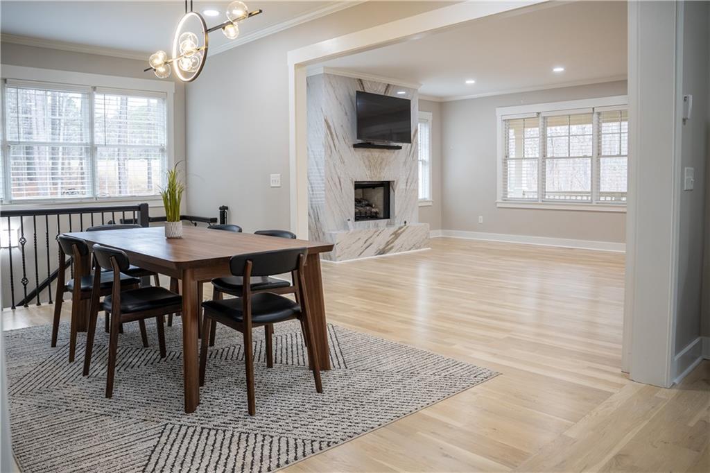151 Cherokee Point Drive Canton, GA 30114 - Photo 87 of 163 a view of a dining room with furniture