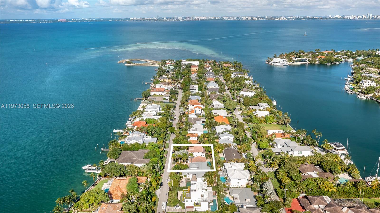 541 South Mashta Drive Key Biscayne, FL 33149 - Photo 27 of 28 a front view of a house with a lake view