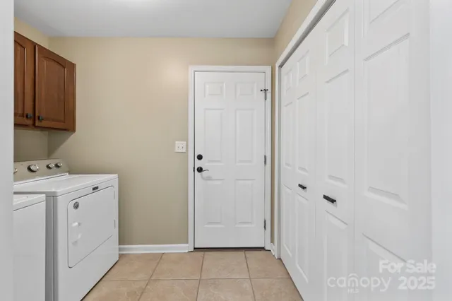 a view of a bathroom with mirror