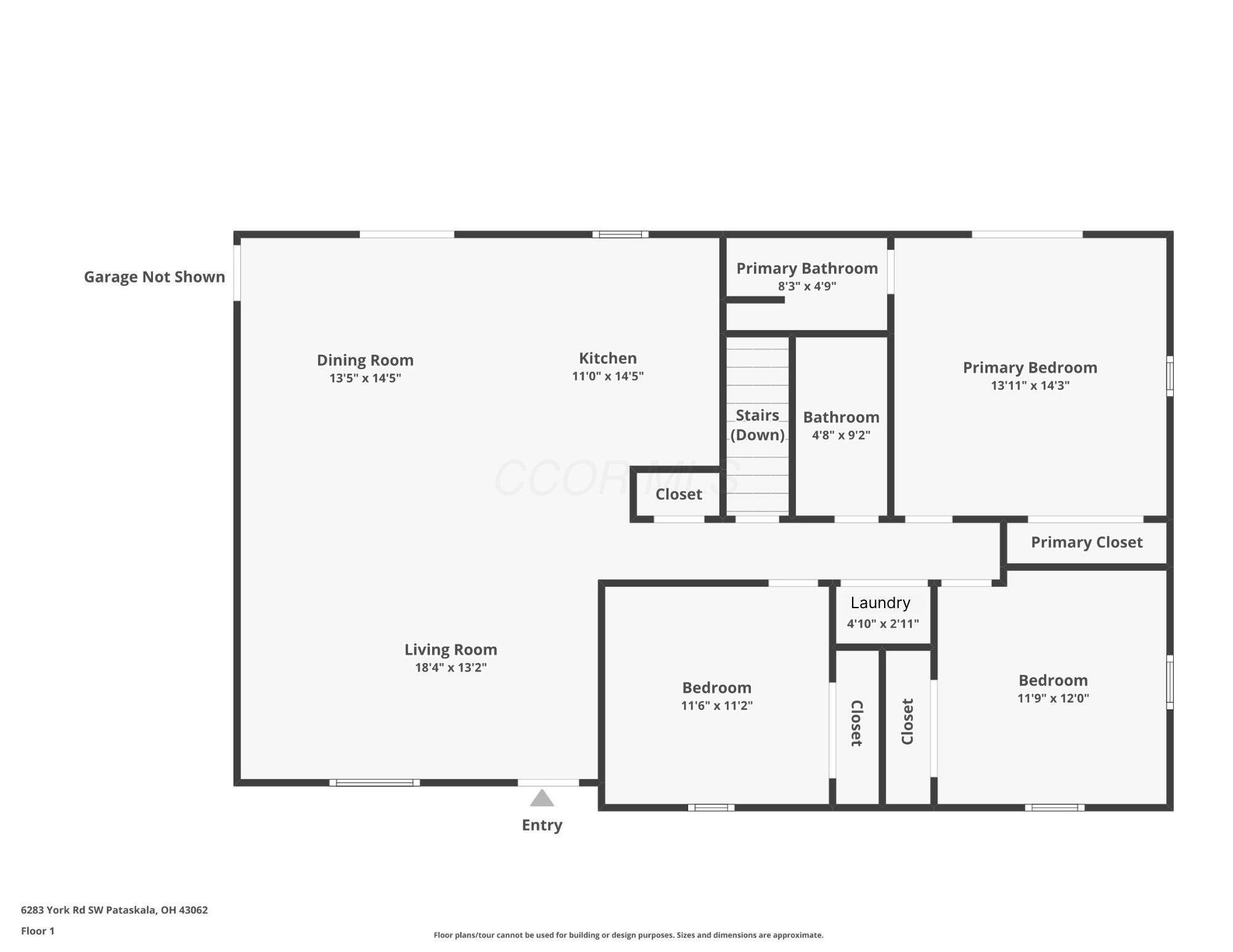 6283 York Road Southwest Pataskala, OH 43062 - Photo 44 of 45 Entry floor plan