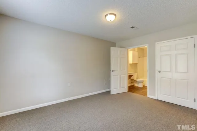 a view of a room with closet area