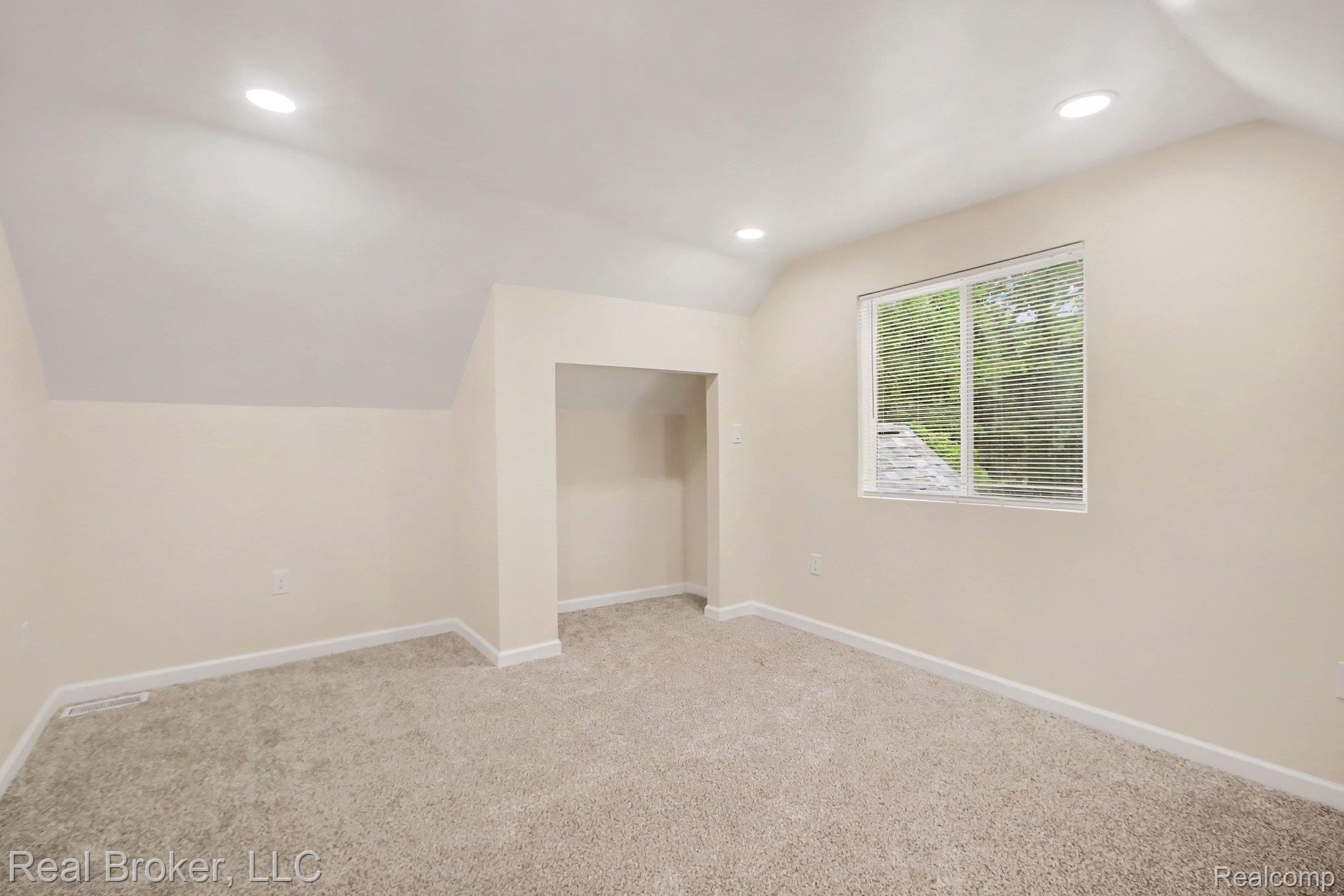 217 East Edgar Bergen Boulevard Decatur, MI 49045 - Photo 7 of 16 Recessed lighting illuminates neutral-toned carpeting and walls