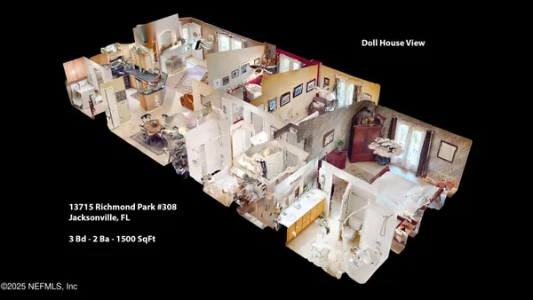 with view of living room with furniture and decor