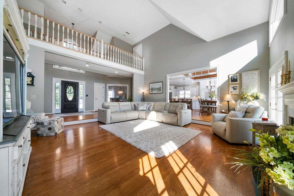 111 Warwick Way Rome, GA 30161 - Photo 4 of 46 a living room with fireplace furniture and a potted plant