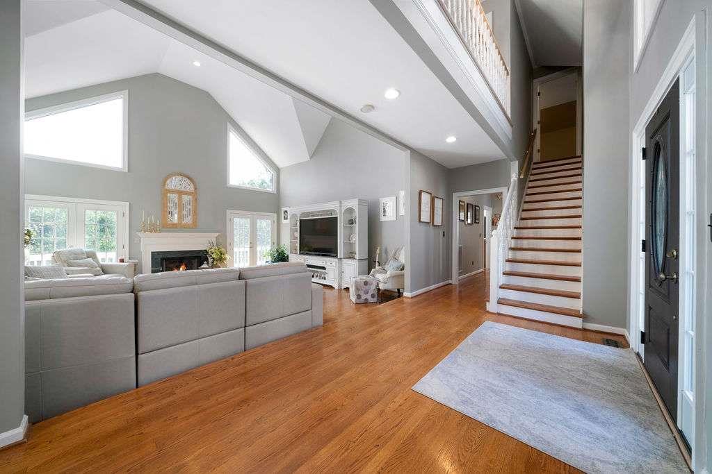 111 Warwick Way Rome, GA 30161 - Photo 6 of 46 a view of living room kitchen with furniture and flat screen tv