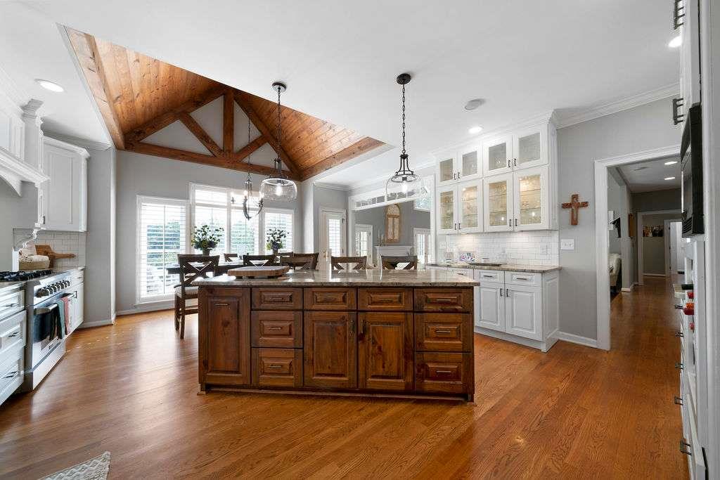 111 Warwick Way Rome, GA 30161 - Photo 9 of 46 a kitchen with stainless steel appliances granite countertop wooden floors and view