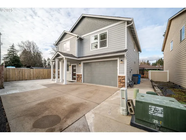 a view of a house with a patio