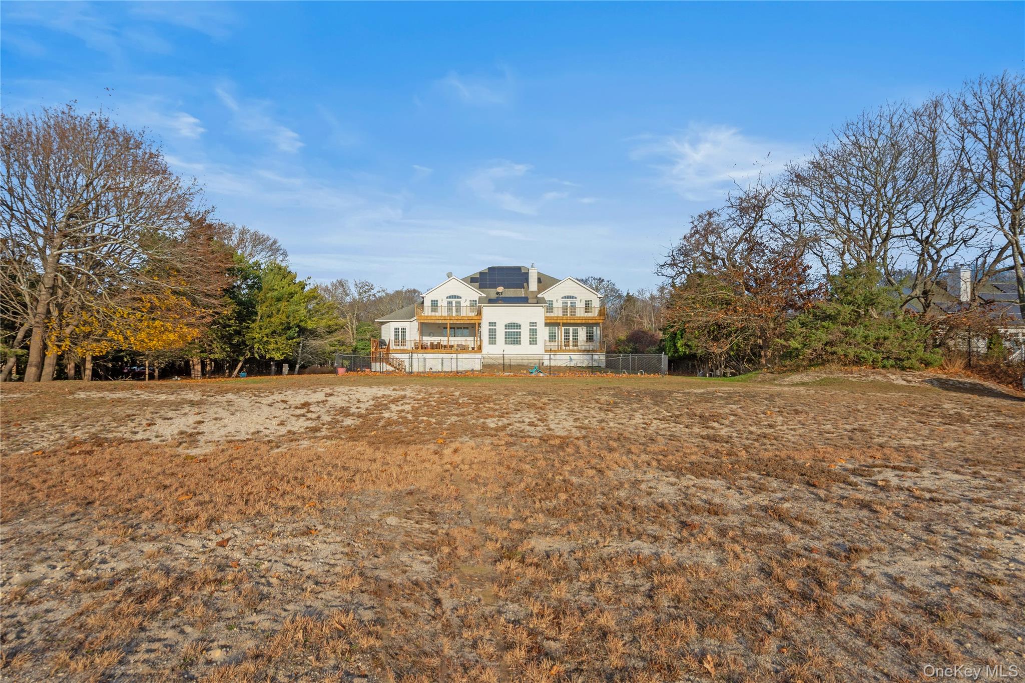 28 Old Neck Road South Center Moriches, NY 11934 - Photo 40 of 43 a view of big yard in front of house