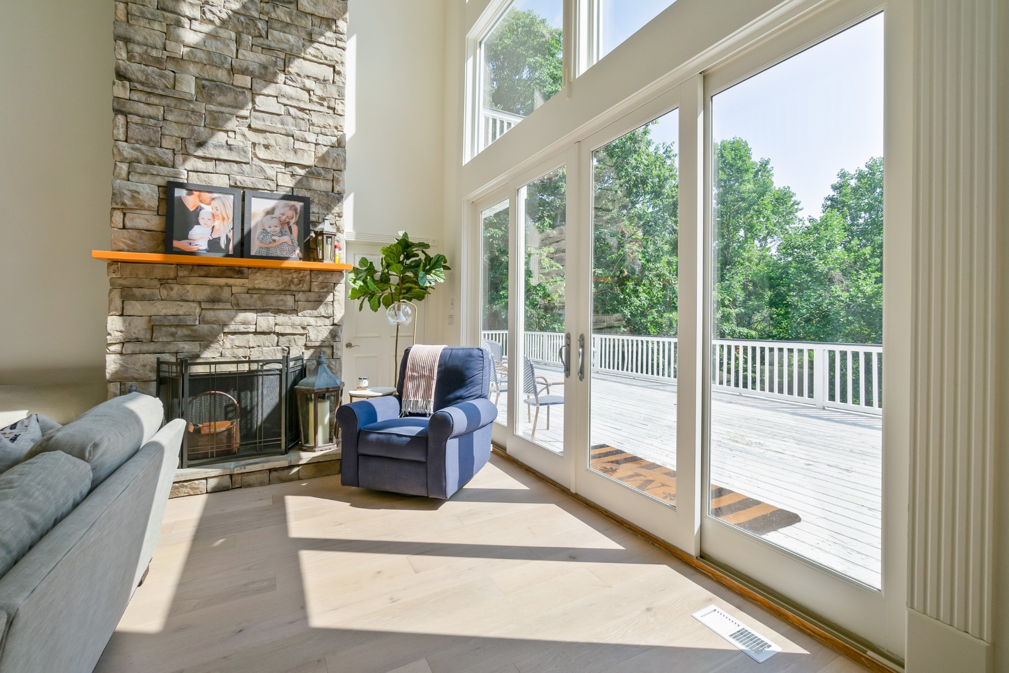3010 Jubilee Ridge Road Franklin, TN 37069 - Photo 7 of 50 a living room with furniture and a fireplace