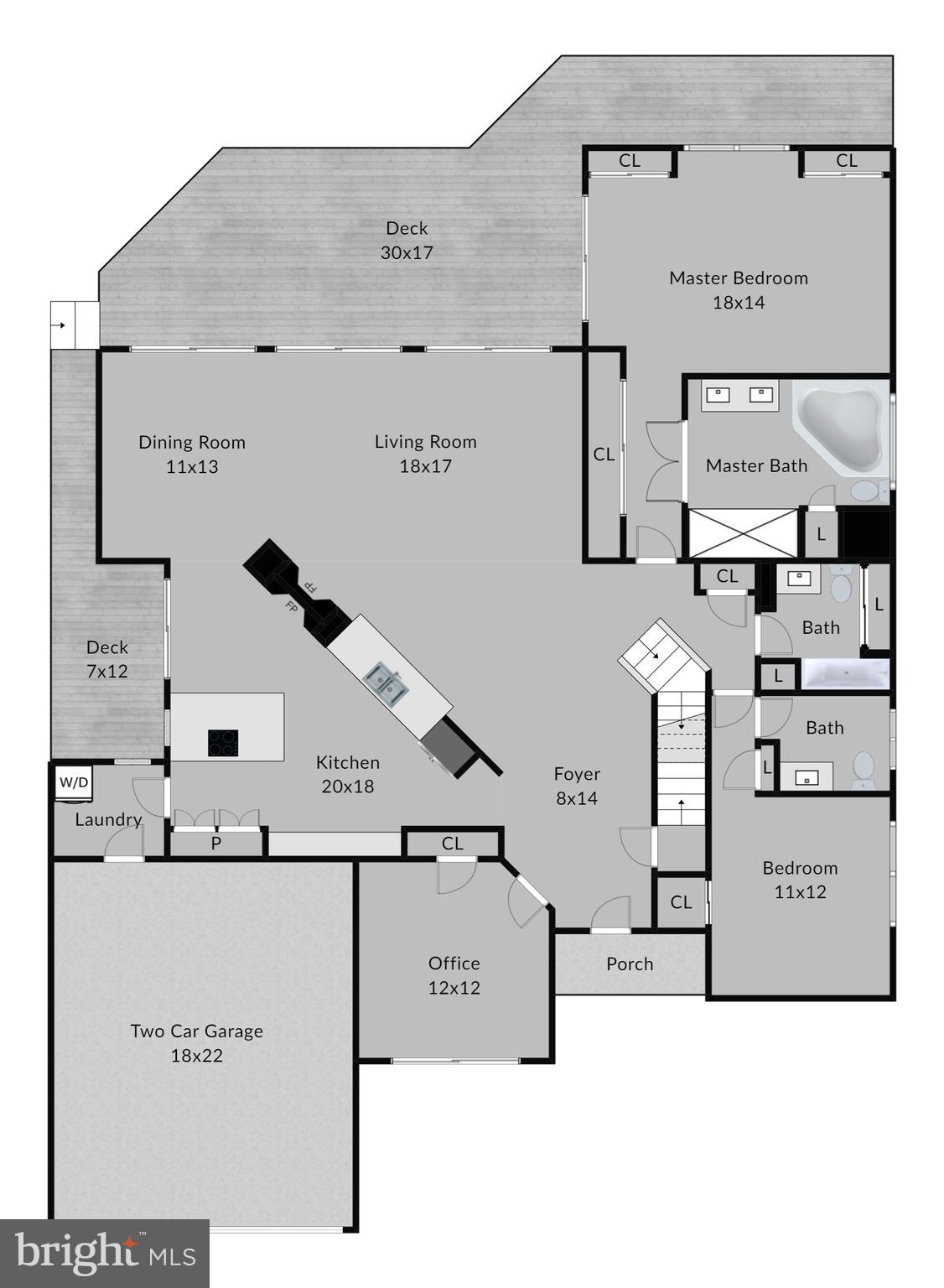 2122 South Bay Lane Reston, VA 20191 - Photo 41 of 41 Main Level open concept floorplan
