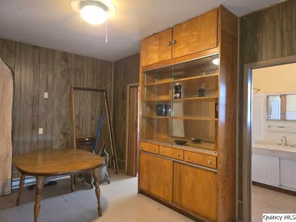 a room with storage and utility