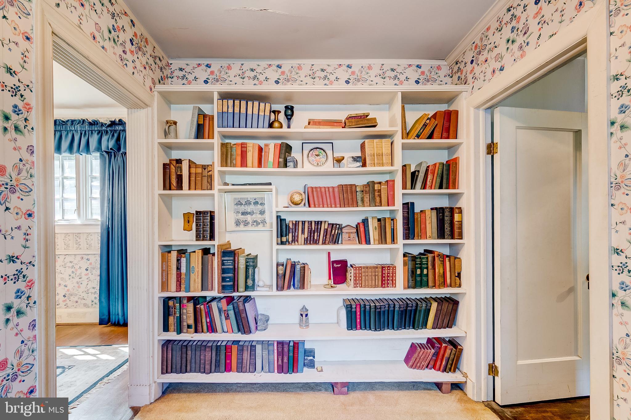 2234 Crest Road Baltimore, MD 21209 - Photo 33 of 59 Built in bookshelves in library