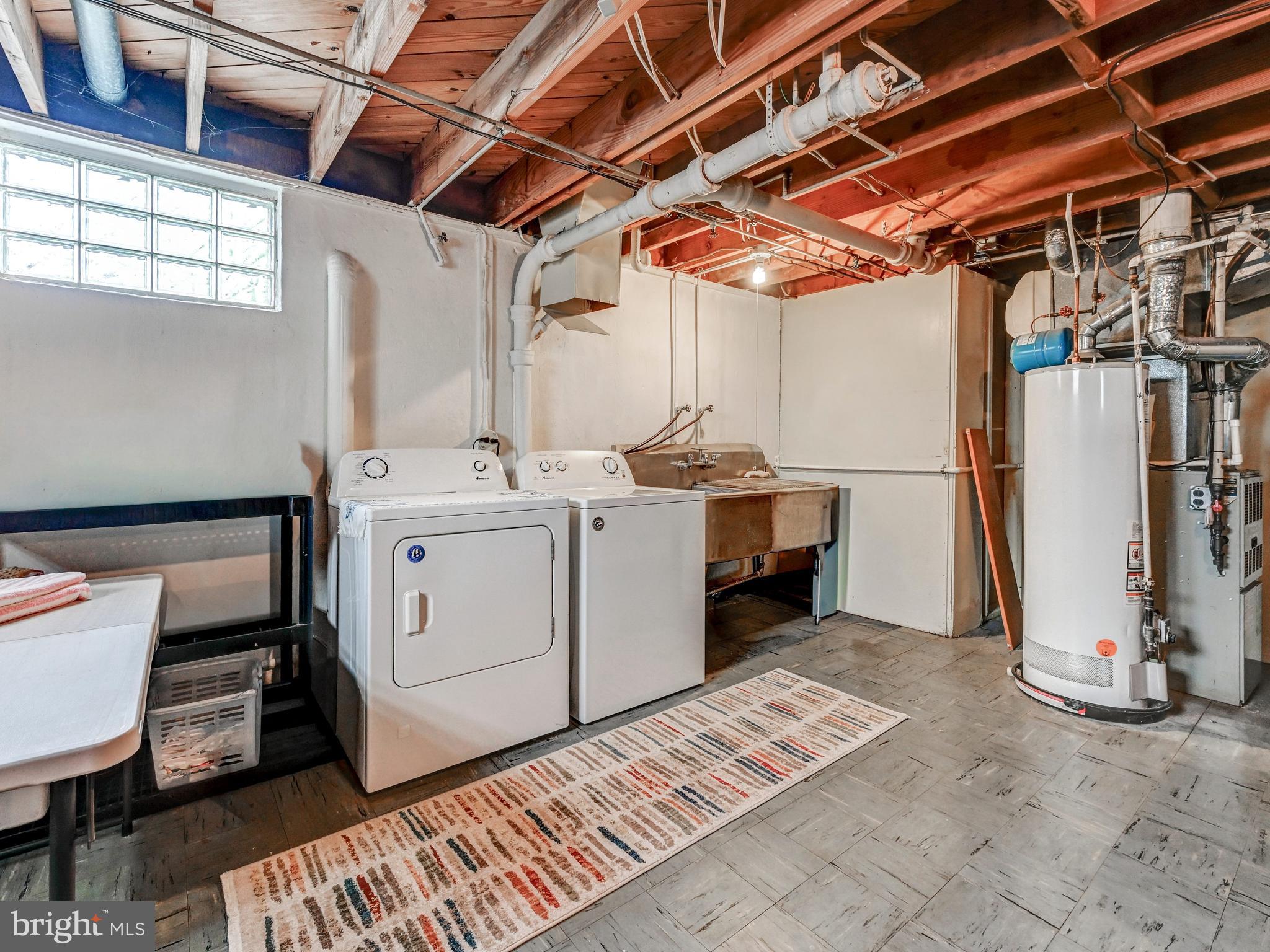 8416 Avery Road Rosedale, MD 21237 - Photo 25 of 35 Laundry with commercial, S/S double utility sink.