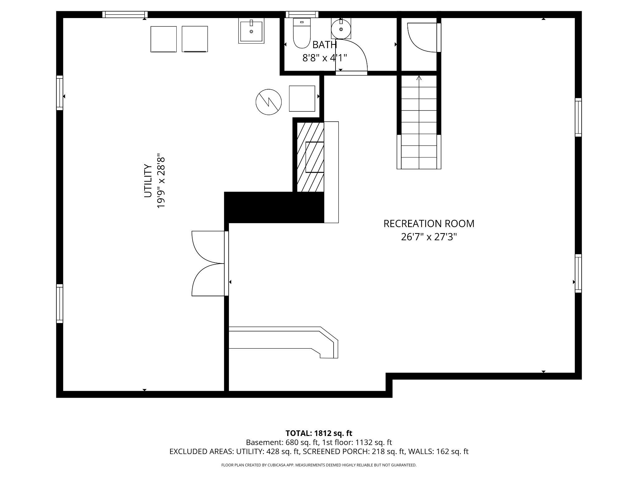 8416 Avery Road Rosedale, MD 21237 - Photo 35 of 35 Lower Level - Basement Floor Plan