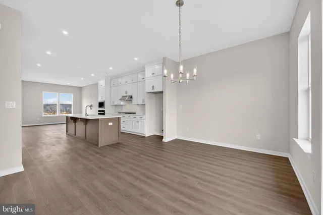 a kitchen with a stove a sink and a refrigerator